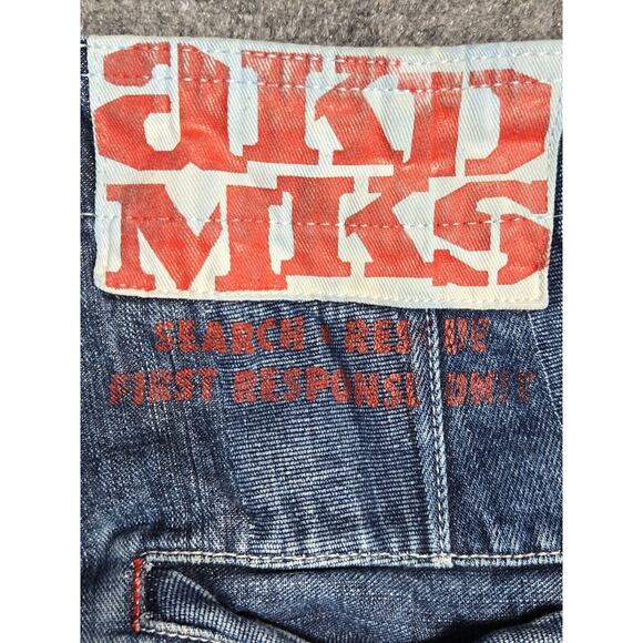 Akademiks Jeans Mens 36x31 Blue Denim Hip Hop Baggy Skater Wide Grunge Y2K - Picture 11 of 14
